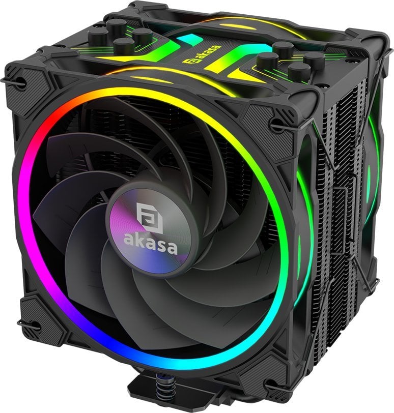 Ftohës CPU Akasa SOHO H4 Plus, 120mm, RGB, i zi