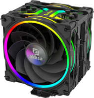 Ftohës CPU Akasa SOHO H4 Plus, 120mm, RGB, i zi