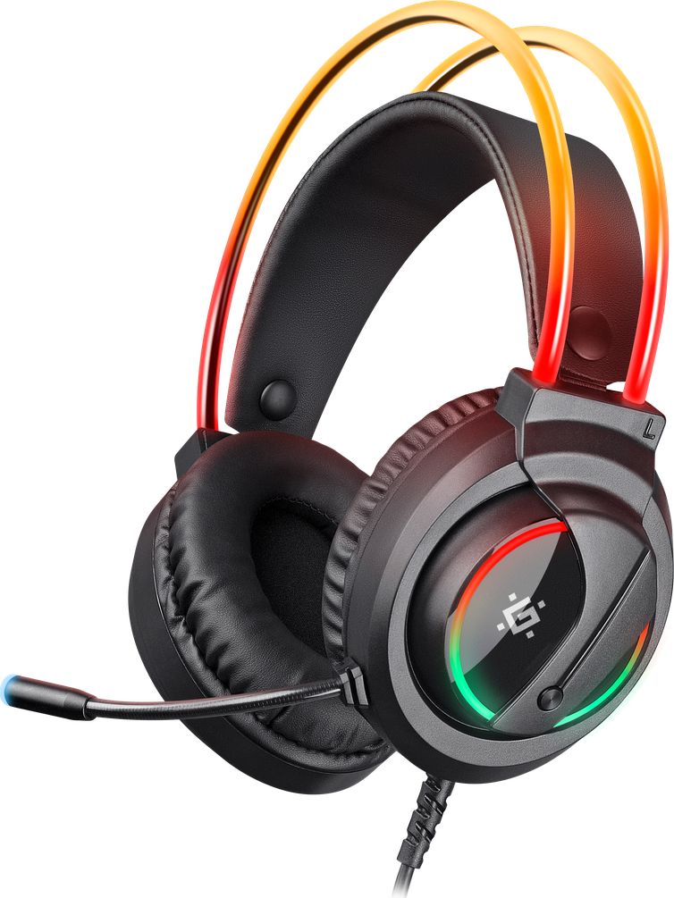 Kufje gaming Defender Wired, stereo, me mikrofon, të zeza