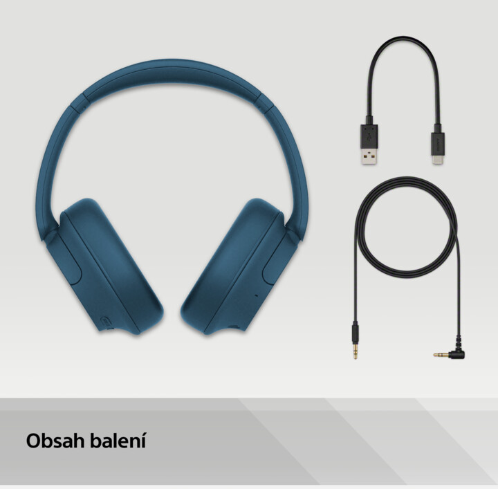 Kufje Sony WH-CH720N, të kaltërta