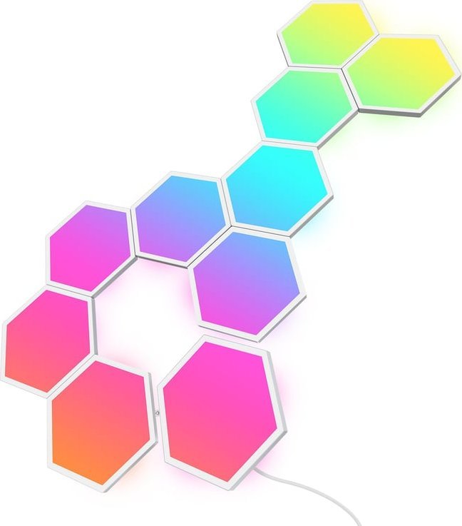 Panele drite dekorative Govee Glide Hexa, 10 pako, RGBIC, të shumëngjyrshme