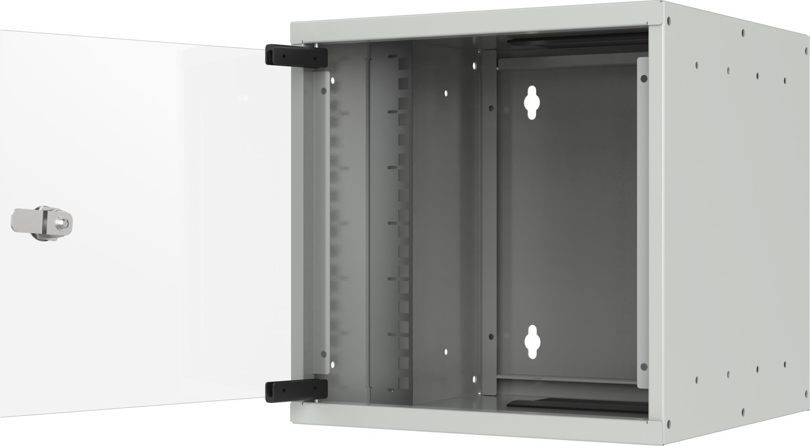 Kabinet muri 10" Triton, 6U, thellësi 300mm, gri e hapur