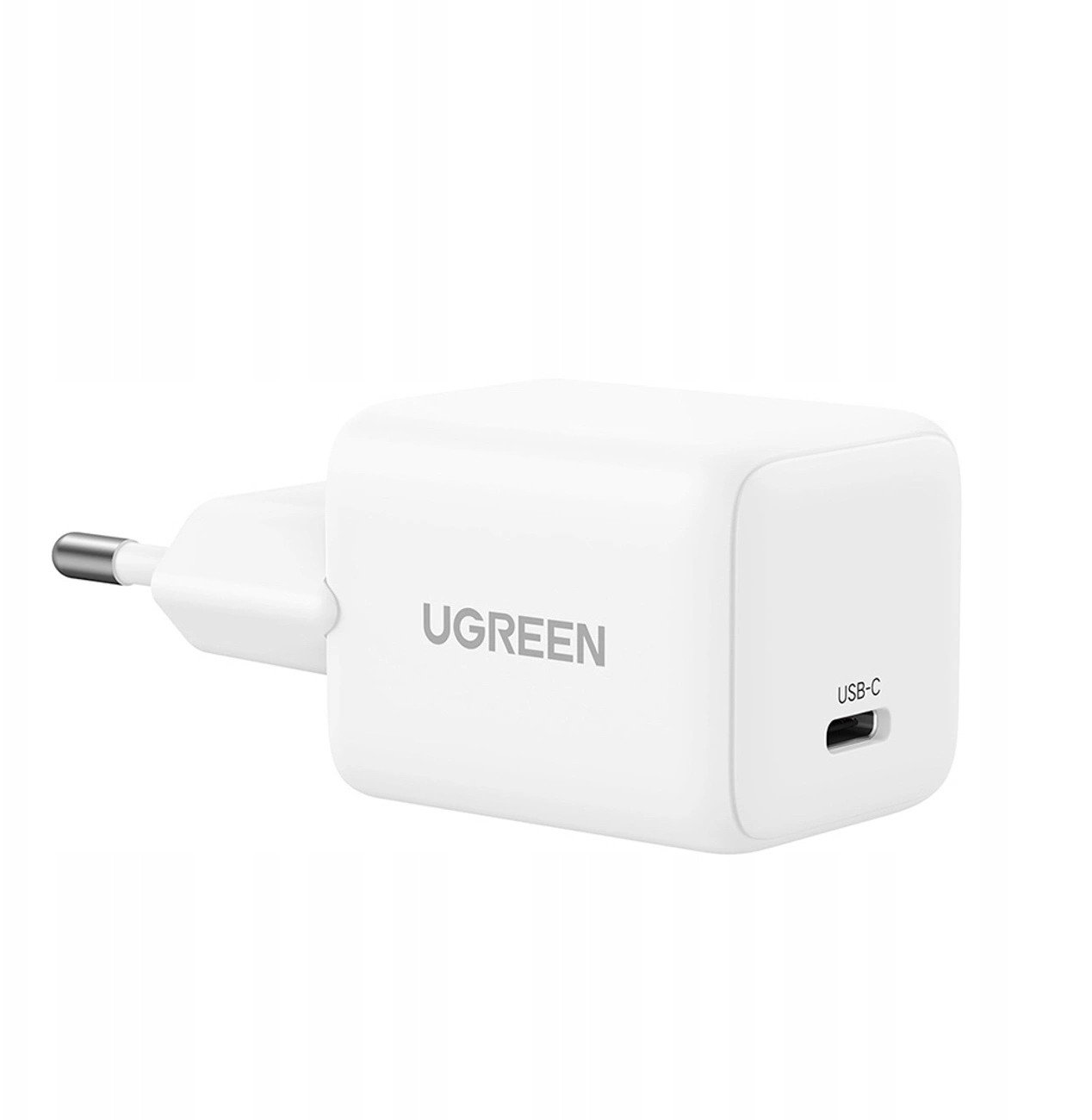Полнач за ѕид Ugreen X512, USB-C, GaN, 20W, бел