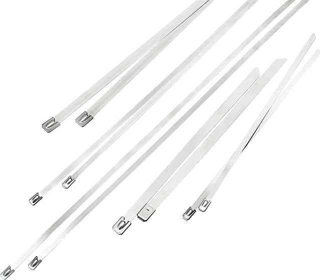 Shirit metalik kapës Delphin 41-502, çelik inox, 4.6x400mm, argjendtë