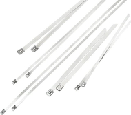 Shirit metalik kapës Delphin 41-502, çelik inox, 4.6x400mm, argjendtë