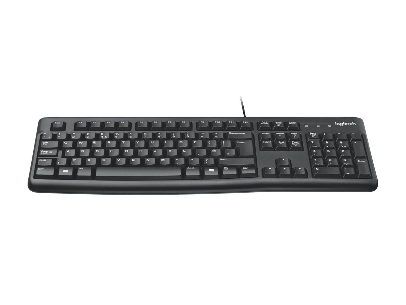 Tastierë Logitech K120, me kabllo, USB, e zezë