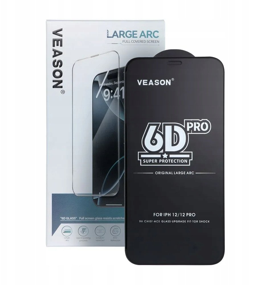 Xham mbrojtës Veason 6D Pro, set 10 copë, për Samsung Galaxy S22 S23, i zi