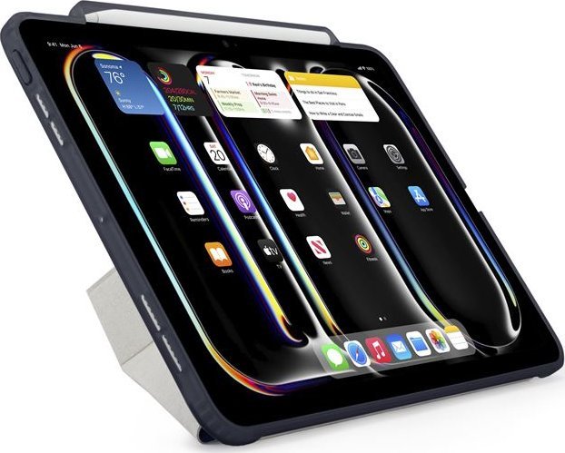 Mbulesë tabletë Pipetto Origami No3 Pencil Case, për iPad Pro 11" 2024, me stand, blu e errët