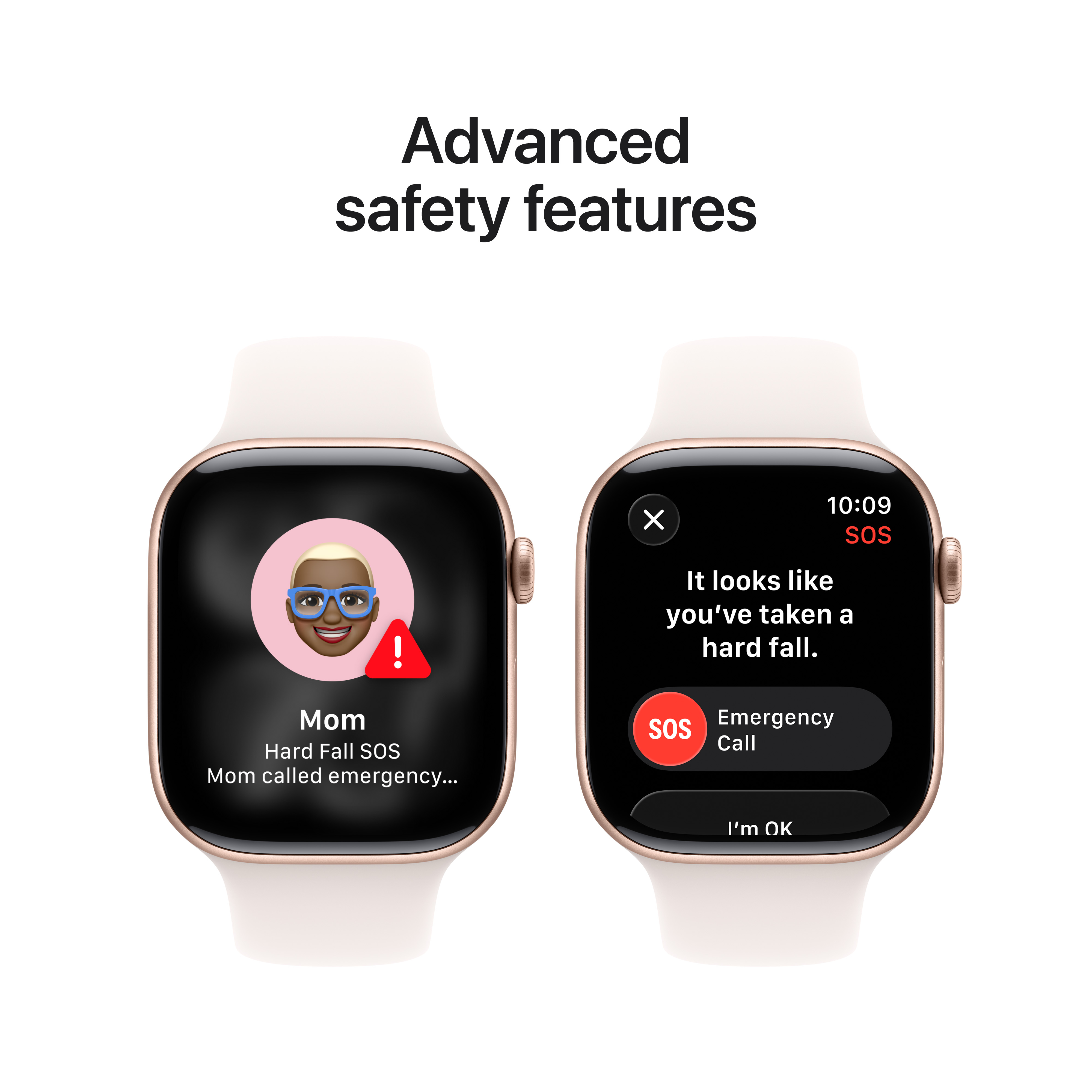 Apple Watch S11 GPS 46mm Rose Gold Aluminium Case with Light Blush Sport Band, M/L