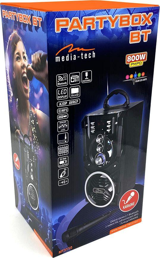 Звучник Media-Tech PartyBox од 18 W, црн