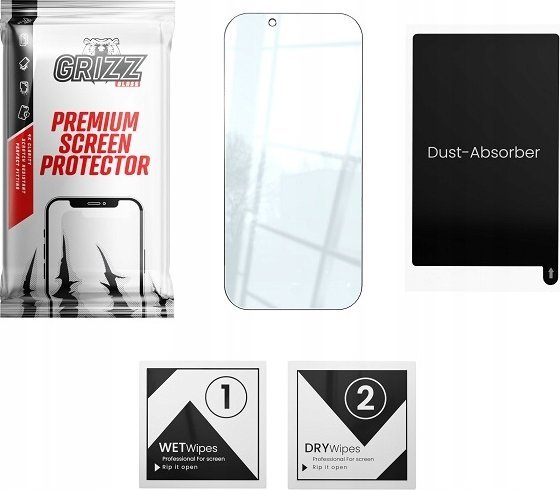 Mbrojtës ekrani GrizzGlass HybridGlass për Xiaomi POCO M6 Pro, xham hibrid, transparent