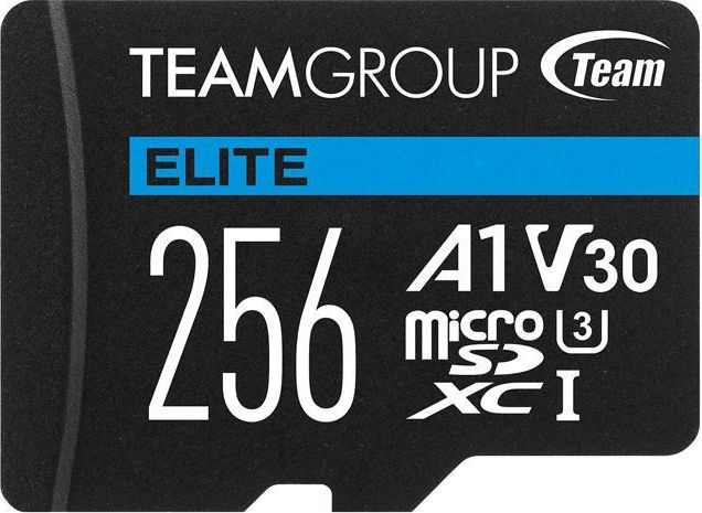 Kartë memorie TeamGroup Elite MicroSDXC, Klasë 10/ UHS-I/U3, 256 GB
