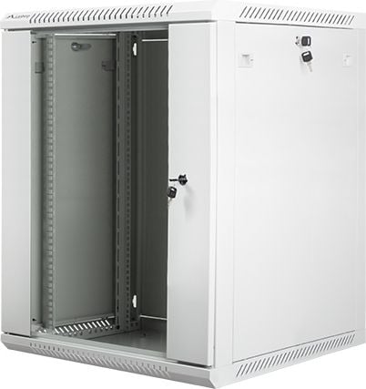 Kabinet muri rrjeti Lanberg WF01-6615-10S, 19" 15U, 60kg, gri