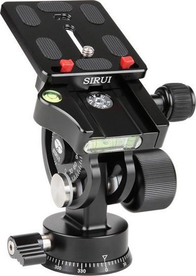 Kokë tripod Sirui L-20S Tilt, kapacitet 25kg, panoramim 360°, e zezë