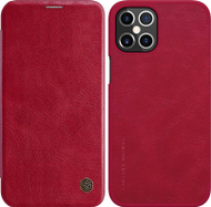 Mbrojtëse për telefon Nillkin Qin Leather për iPhone 12 Pro Max, e kuqe