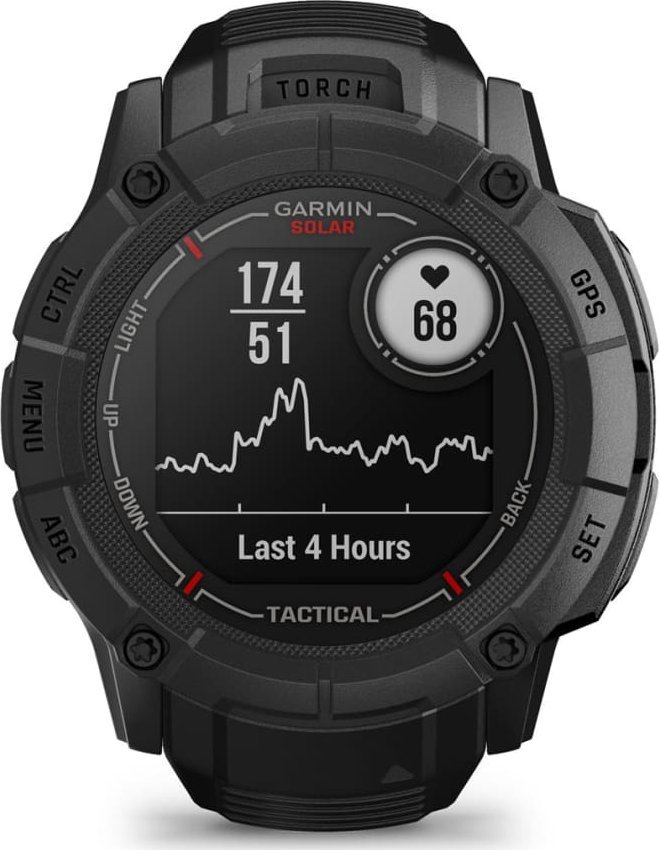 Ora sportive Garmin Instinct 2X Solar Tactical Edition, GPS, karikim solar, e zezë
