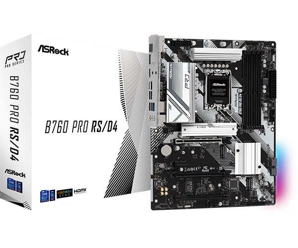 Pllakë amë Asrock B760 Pro RS/D4 Intel B760 LGA 1700 ATX