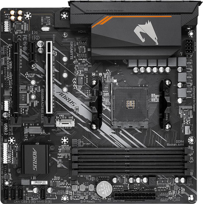 Pllakë amë Gigabyte B550M AORUS ELITE, AMD B550, mATX