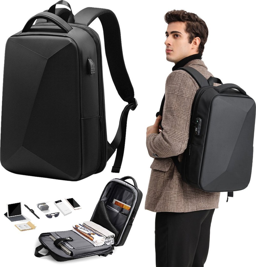 Ранец Mozos PM37, за лаптоп 15.6", 20-32L, анти-кражба, сив