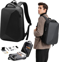 Çantë shpine Mozos PM37, për laptop 15.6", 20-32L, anti vjedhje, gri