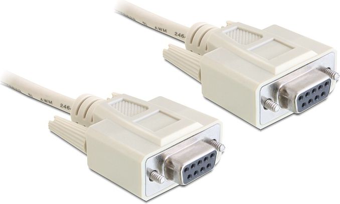 Kabllo Delock DB-9 - DB-9, 1.8m, e bardhë