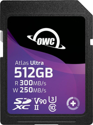 Kartë memorie OWC Atlas Ultra SDXC, 512GB, Class 10 UHS II U3 V90, e zezë