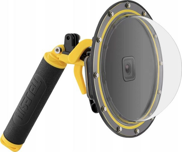 Strehë nënujore me dome TELESIN 6", 30m, dorezë notuese me shkrehës, e zezë