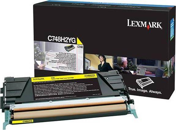 Toner Lexmark C748H3YG, origjinal, i verdhë