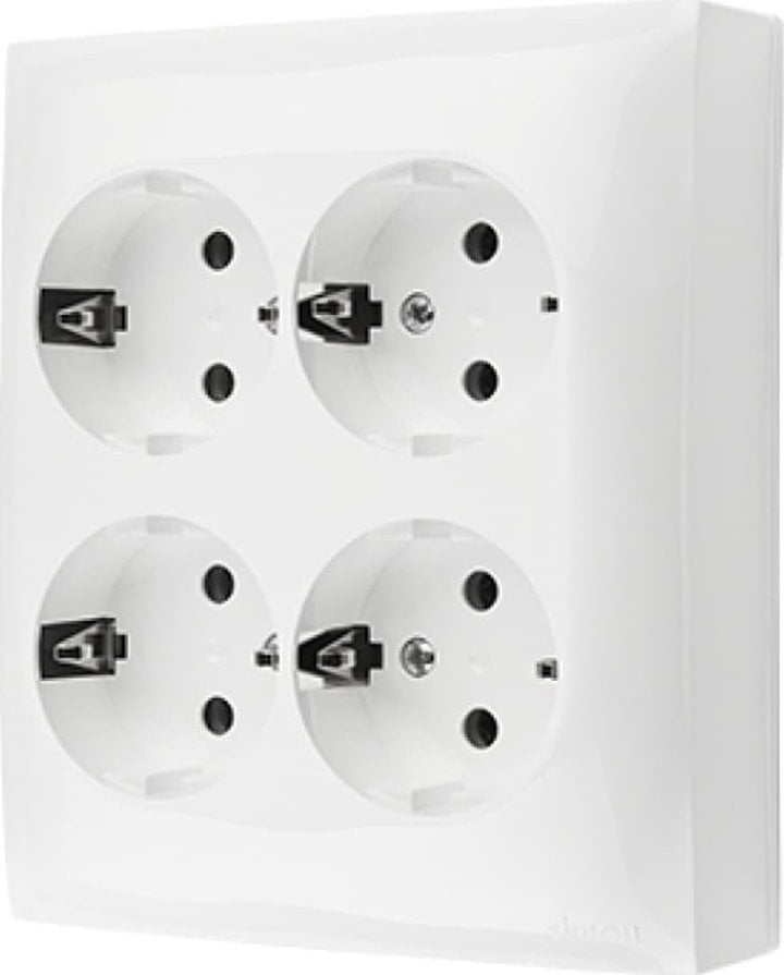 Prizë shumëshe Aquaclick ACGSZN4/11, 4x Schuko, e bardhë