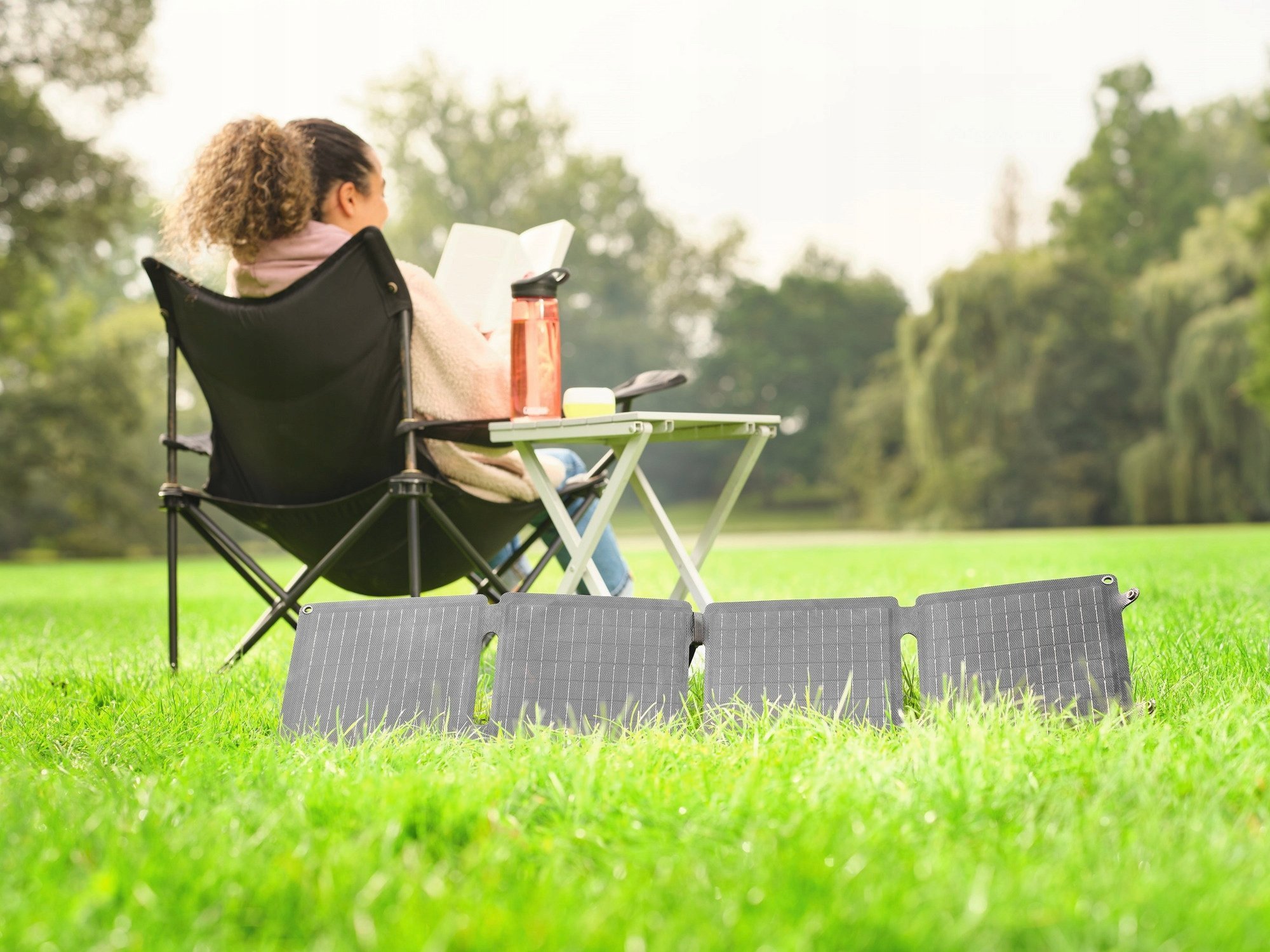 Karikues diellor Trust Zuny, 40W, USB A dhe USB C, i zi