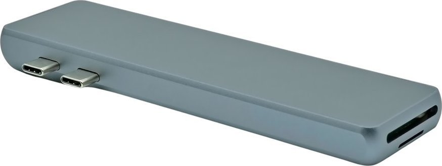 HUB USB ProXtend 8in1 USB C MacBook, Gigabit LAN, Power Delivery 87W, gri