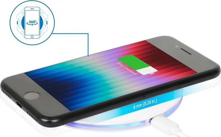 Karikues pa tela Manhattan, Wireless Qi, 15W, i zi