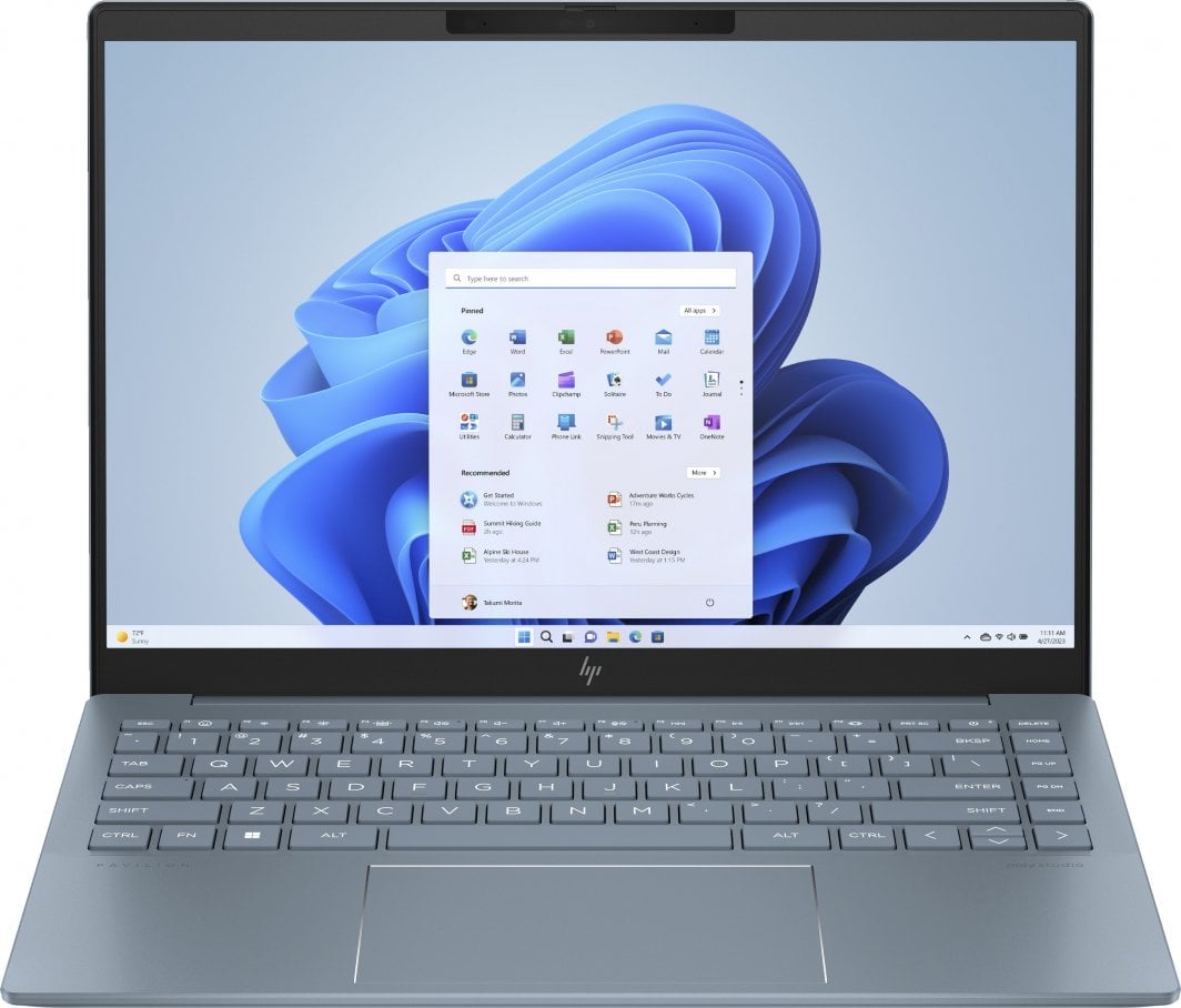 Laptop HP Pavilion Plus 14-ew1000nn, 14", Intel Core Ultra 7 155H, 32GB RAM, 1TB SSD