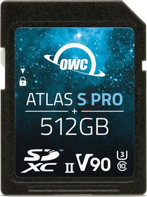 Kartë memorie OWC Atlas S Pro SDXC, 512GB, UHS II V90