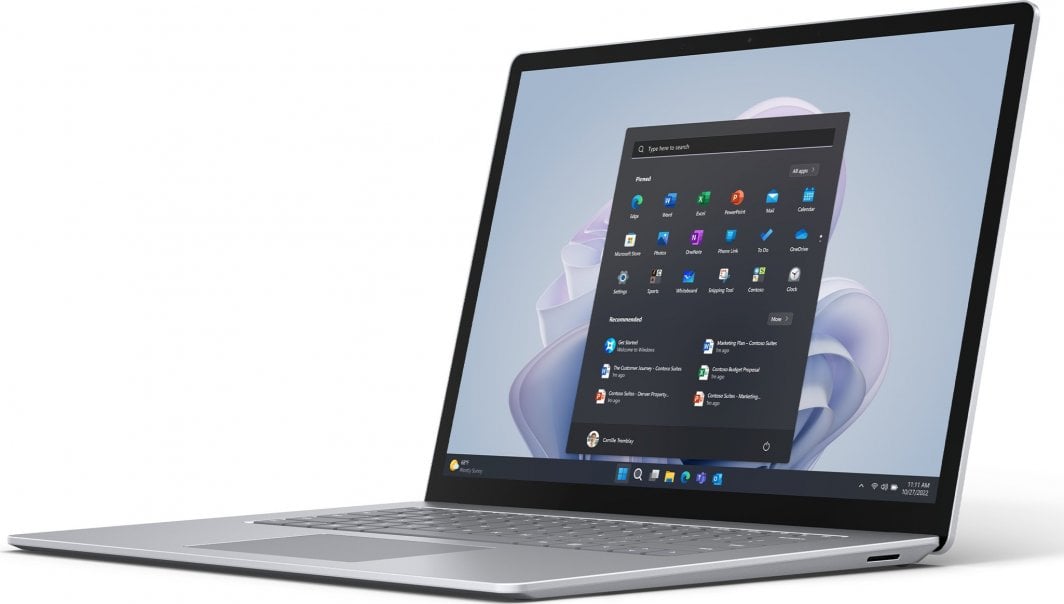 Laptop Microsoft Surface 5, 15", Intel Core i7 1265U, 16 GB RAM, 512 GB SSD, i hirtë