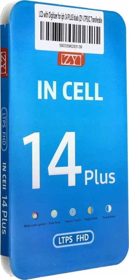 Ekran zëvendësues për iPhone 14 Plus, LCD Incell HD, prekje, i zi