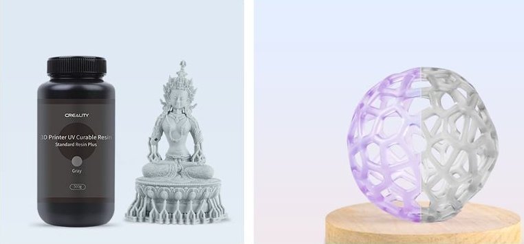 Rrëshirë 3D Creality Standard Rigid Resin Plus, 1kg, gri