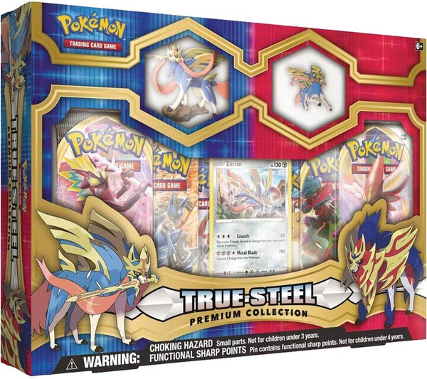 Lojë tavoline Pokémon TCG Card Game - True Steel Premium Collection (Zacian)