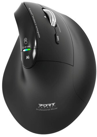 Maus Port Designs Ergo Auditor, Bluetooth, pa tela, me bateri të rikarikueshme