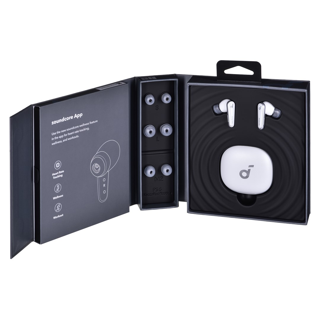 Kufje Soundcore Liberty 4, të bardha