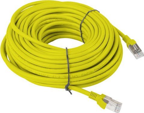 Kabllo interneti Lanberg Patchcord Cat5.E, 30m, e verdhë
