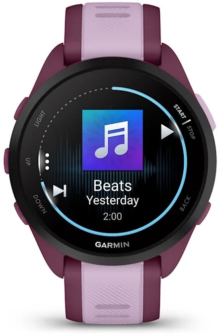 Паметен часовник Garmin Forerunner 165 Music, 43mm AMOLED, GPS, berry lejla