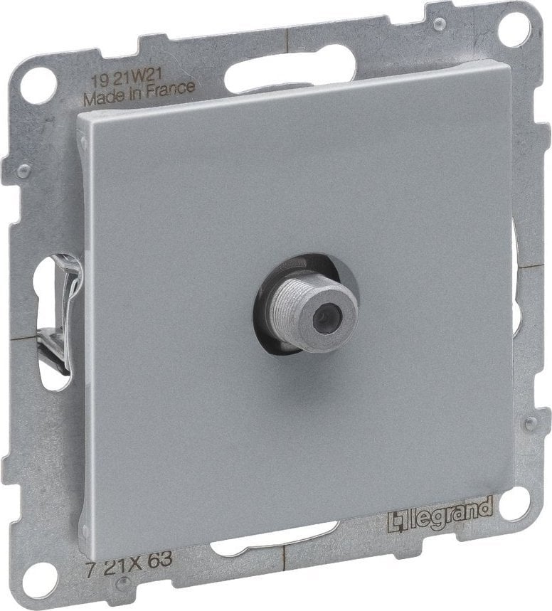 Prizë televizive Legrand SUNO 721363, type F, 1.5 dB, alumini