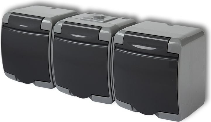 Prizë trefishe Karlik Junior 30GHE-3, me tokëzim, e jashtme, ash grafit