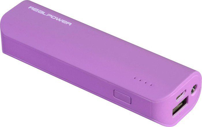 Powerbank Realpower PB-2600 2600mAh, i vjollcë 