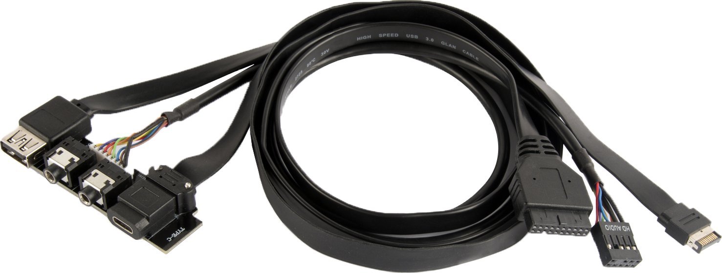 Комплет за надградба USB SilverStone SST-G11313530-RT, USB Type C, USB 3.1 Gen 2, црн