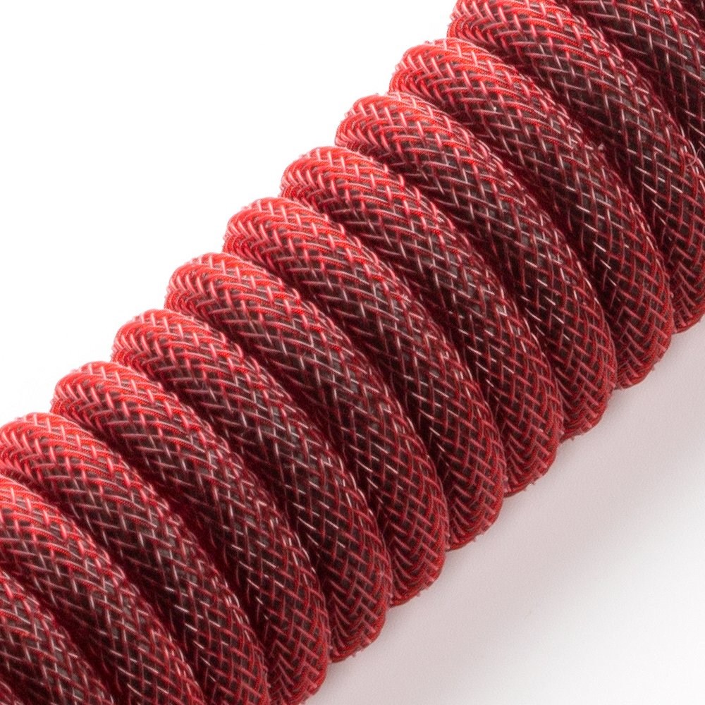 Kabllo CableMod Classic Coiled, USB A në USB-C, 150cm, e kuqe