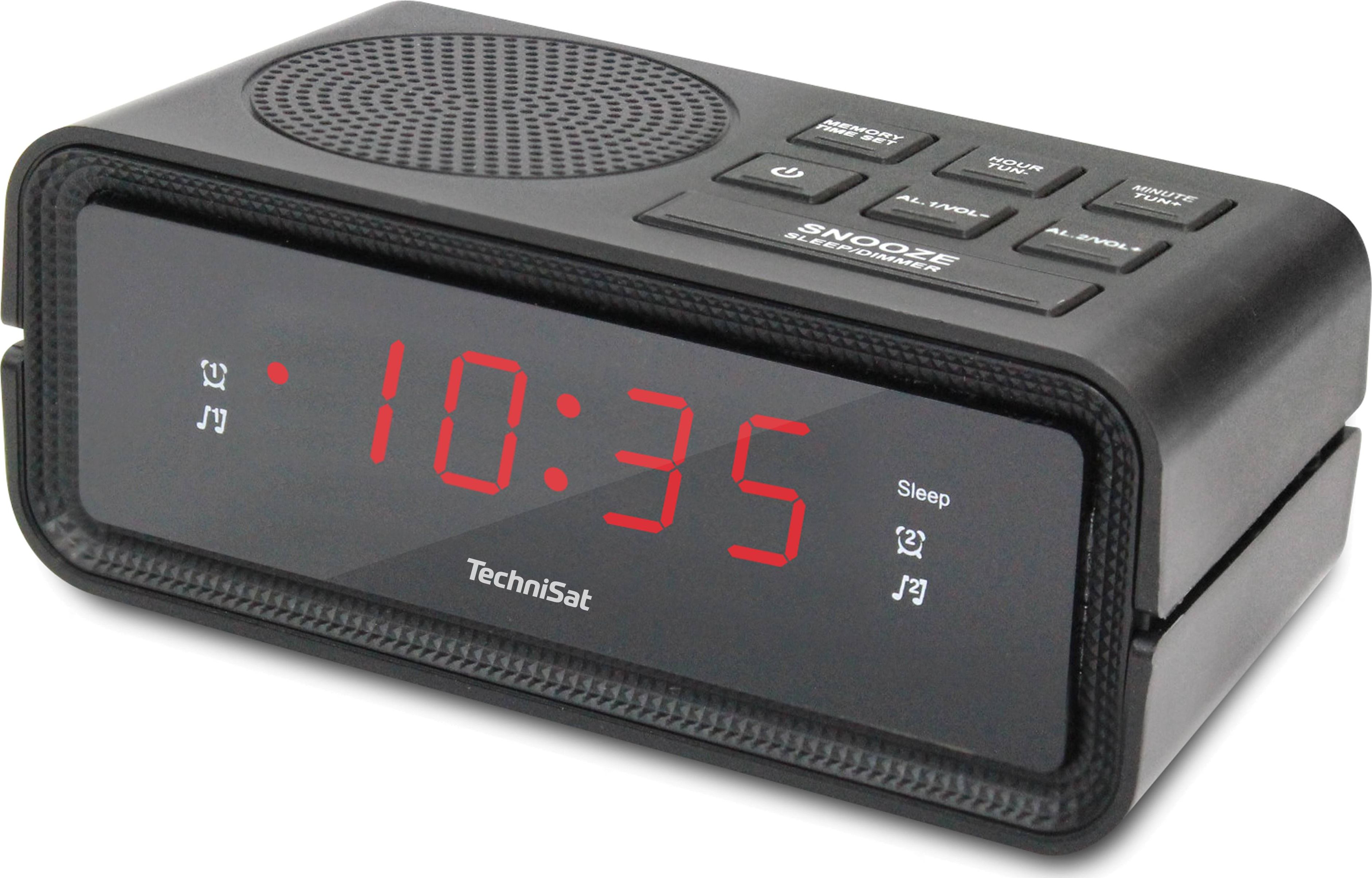 Radio orë me alarm Technisat 2, e zezë