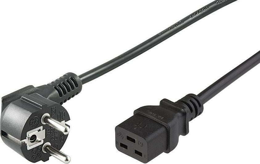 Kabllo rryme MicroConnect Power Cord CEE 7/7 në C19, 5m, e zezë