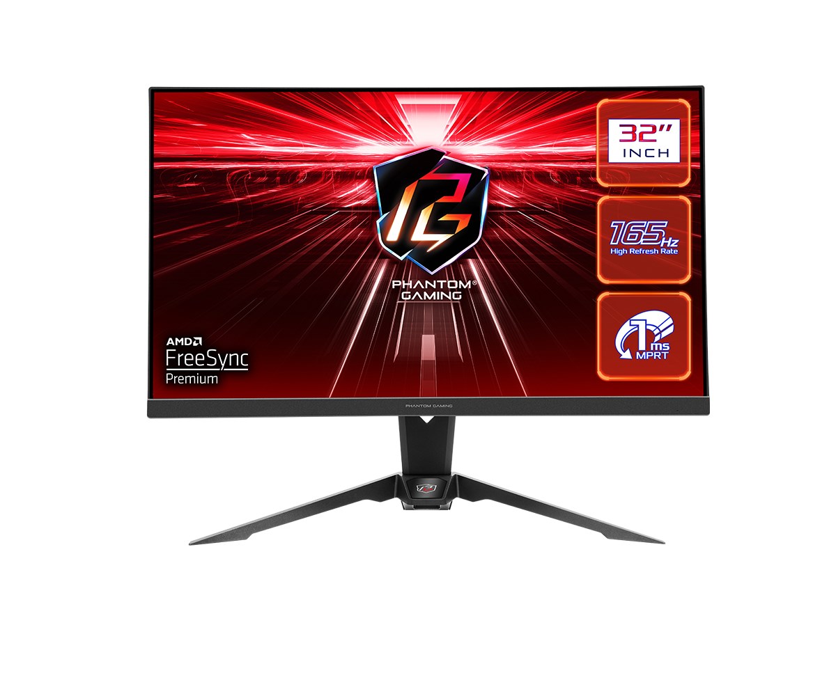 Monitor Asrock PG32QF2B, 31.5", 2560 x 1440, Wide Quad HD, 165 Hz, i zi